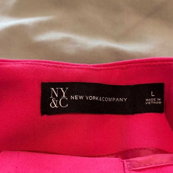 Elegant NY & Co. palazzo Pink Women's Pants - Picture 2 of 5